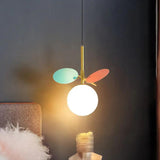 Colorful Leaf Decor Bedroom Pendant Light - Clowas