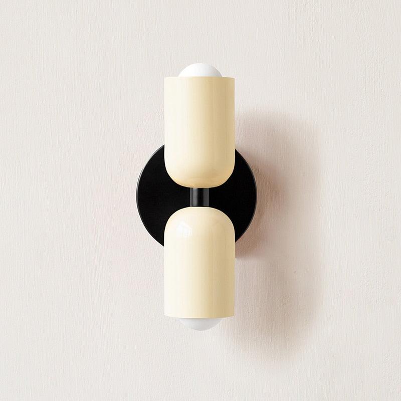 Modern Cream Double Head Wall Light Indoor