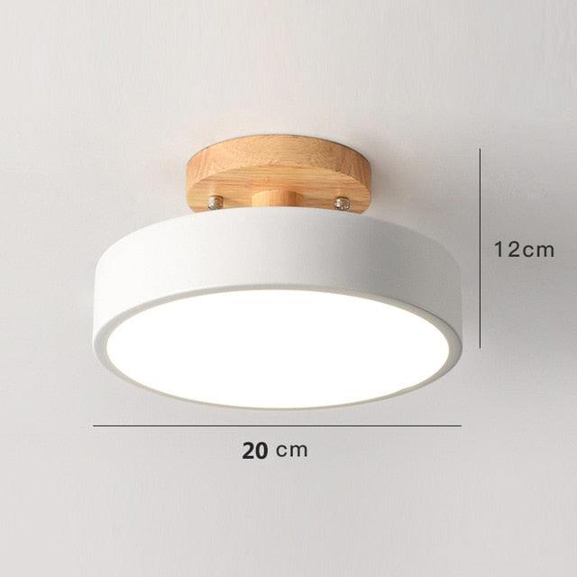Macaron Wooden LED Ceiling Light for Corridor