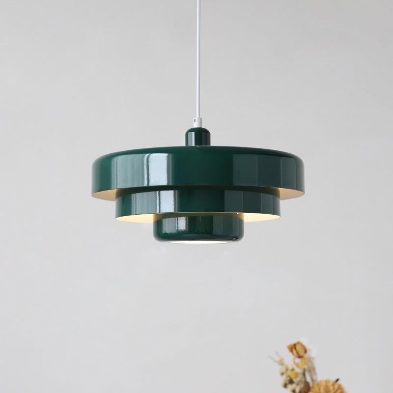Bauhaus Cake Pendant Light Metal with Dimmable LED for Dining Rooms