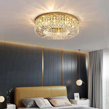 Concave Folds Crystal Flush Ceiling Lights - Clowas