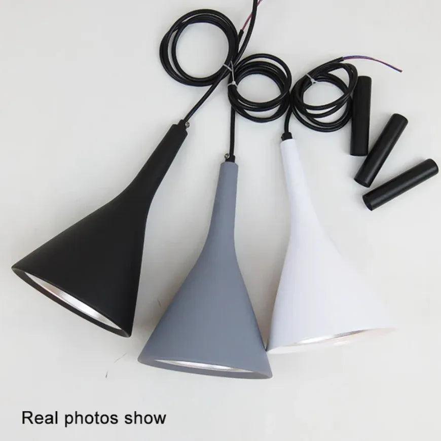 Cone Black Bedroom Modern Pendant Light - Clowas