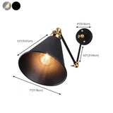Cone Industrial Black Wall Lamps - Clowas