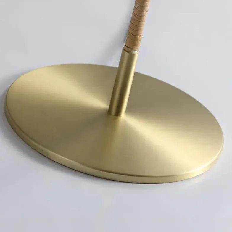 Cone Rattan White Floor Lamp - Clowas