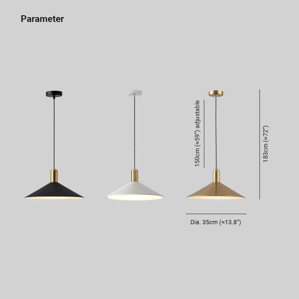 Cone-Shaped Iron Vintage Industrial Dining Room Pendant Light - Clowas