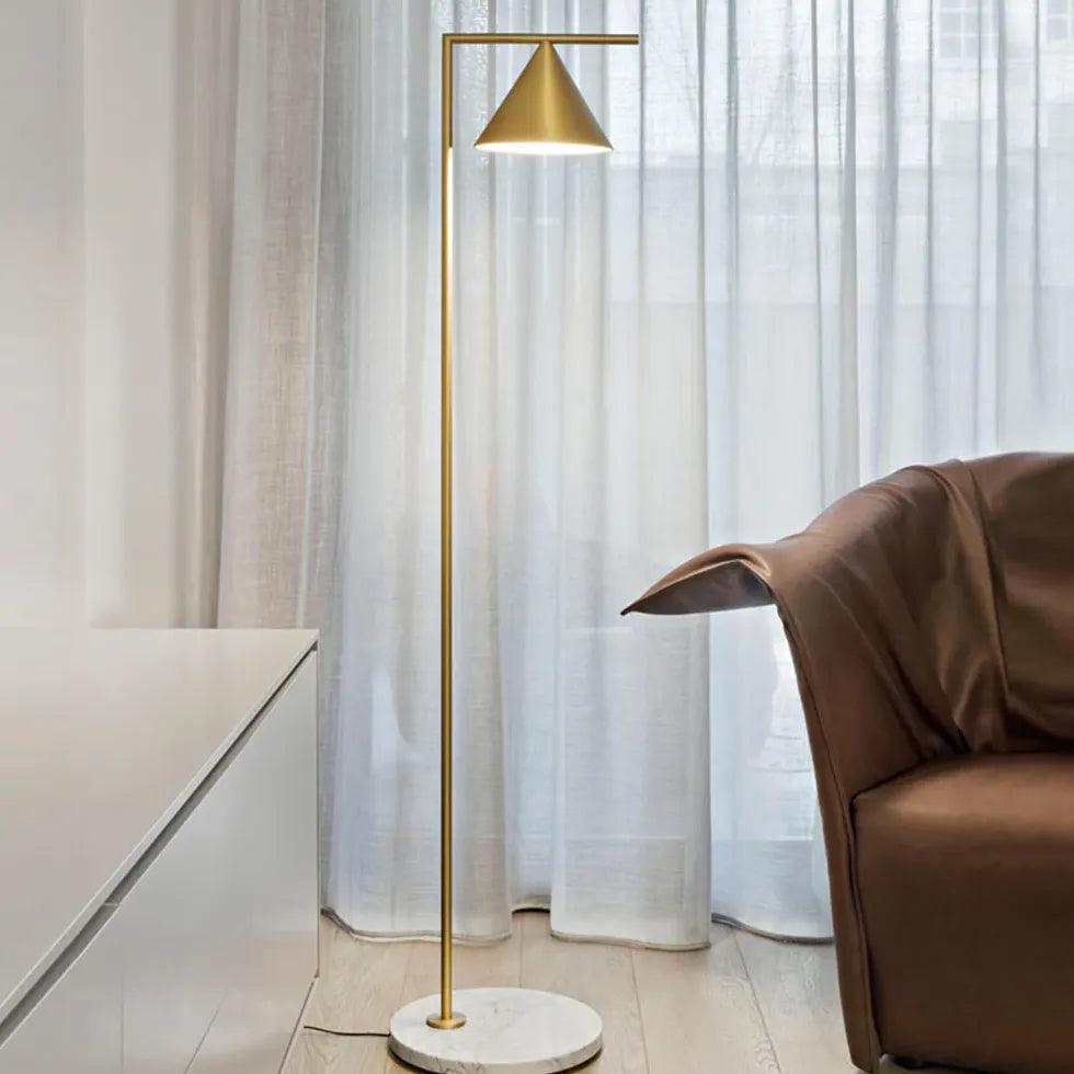 Cone-Shaped Metal Minimalist Floor Lamp - Clowas