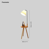 Cone-Shaped Tripod Floor Lamp with Desk Lamp - Clowas