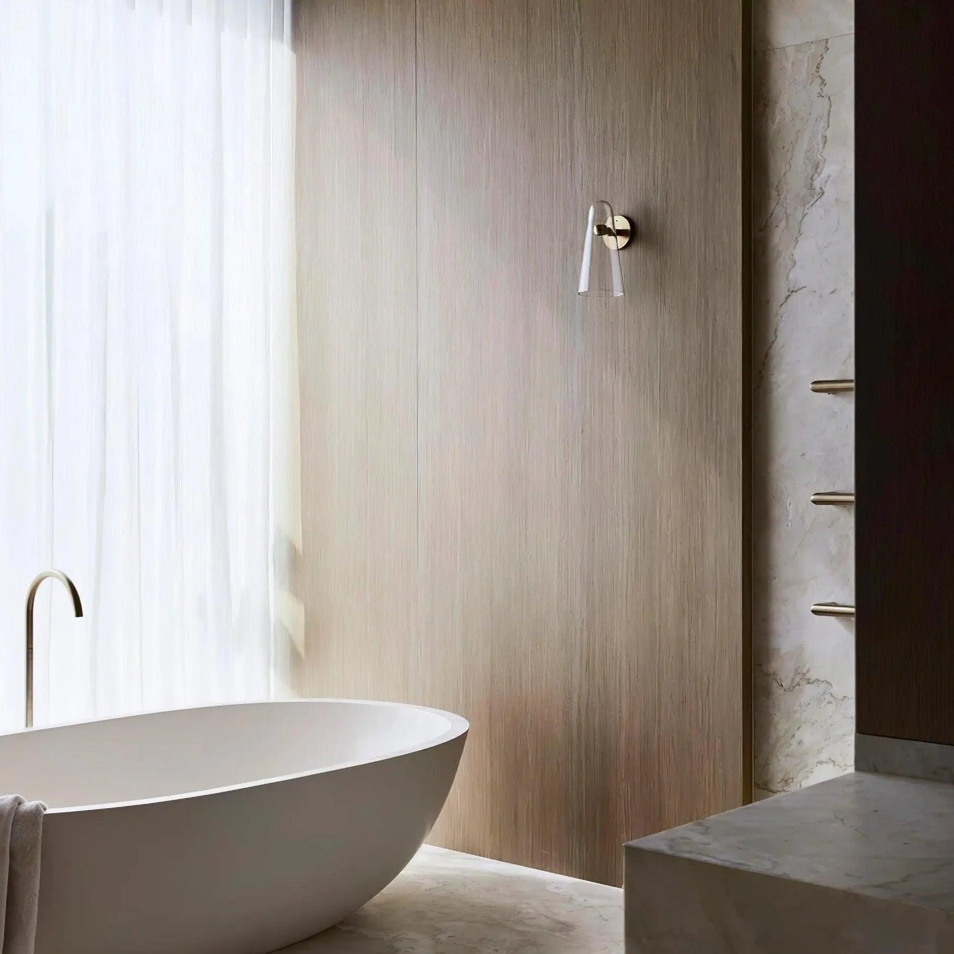 Cone Transparent Glass Modern Wall Lights - Clowas