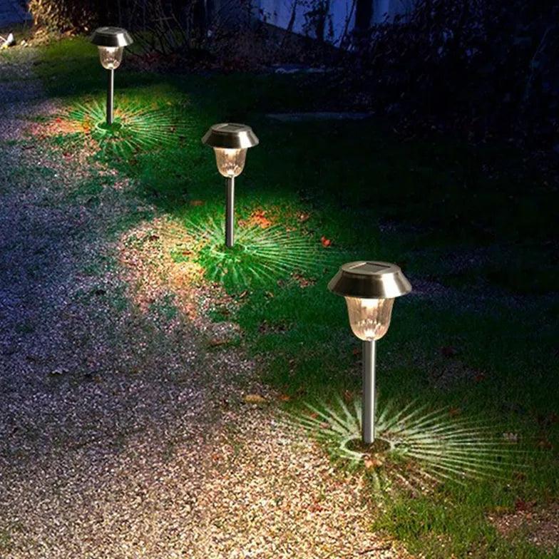 Conical Transparent Lawn Solar Street Light - Clowas