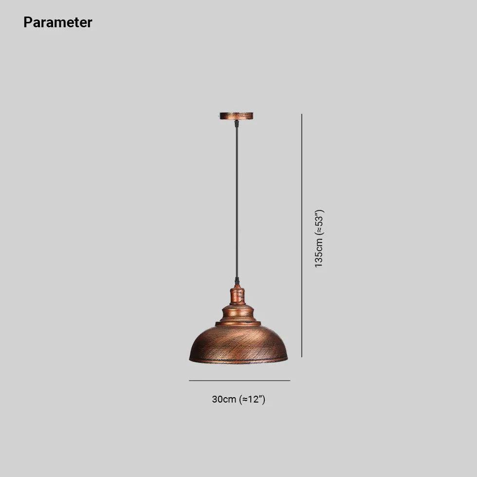 Semi-Sphere Vintage Industrial Pendant Light - Clowas