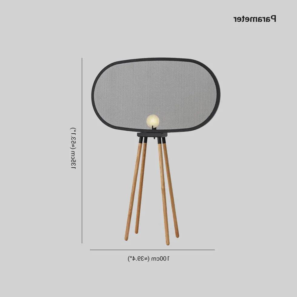 Black Round Lampshade Four-Legged Floor Lamp - Clowas