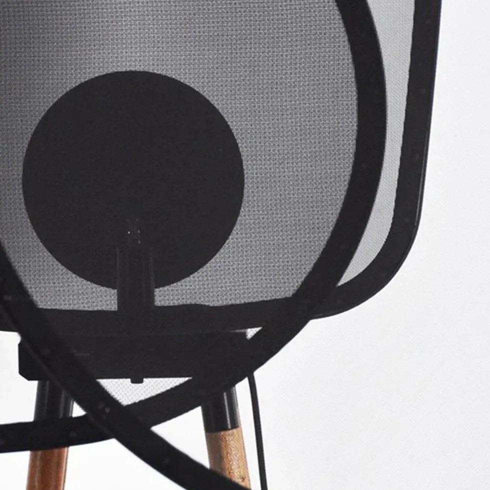 Black Round Lampshade Four-Legged Floor Lamp - Clowas