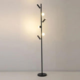 Multi-Head Black Slim Floor Lamp - Clowas