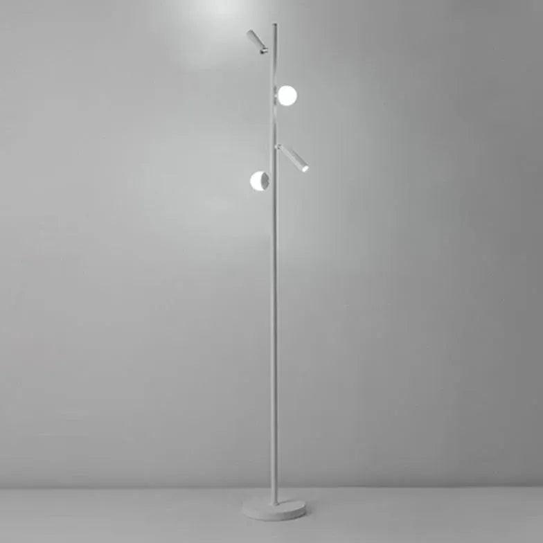 Multi-Head Black Slim Floor Lamp - Clowas