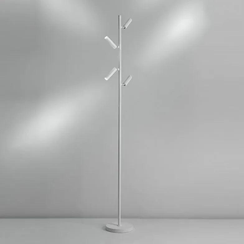 Multi-Head Black Slim Floor Lamp - Clowas