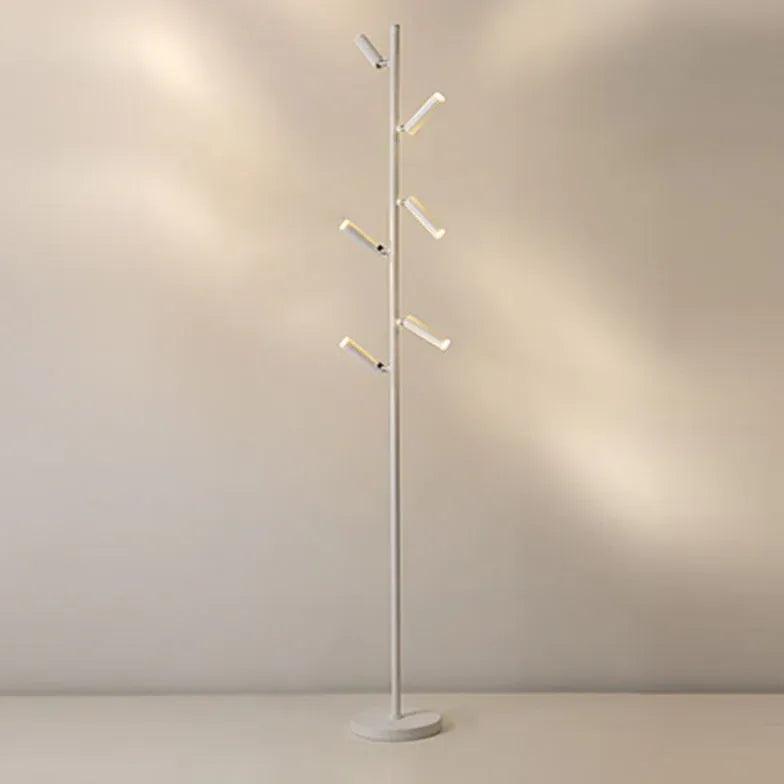 Multi-Head Black Slim Floor Lamp - Clowas