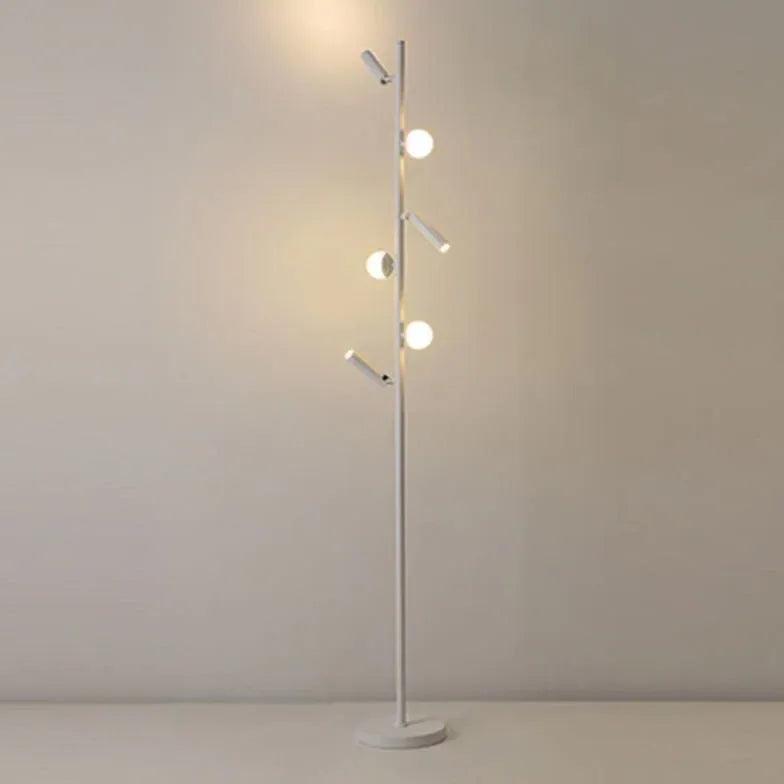 Multi-Head Black Slim Floor Lamp - Clowas