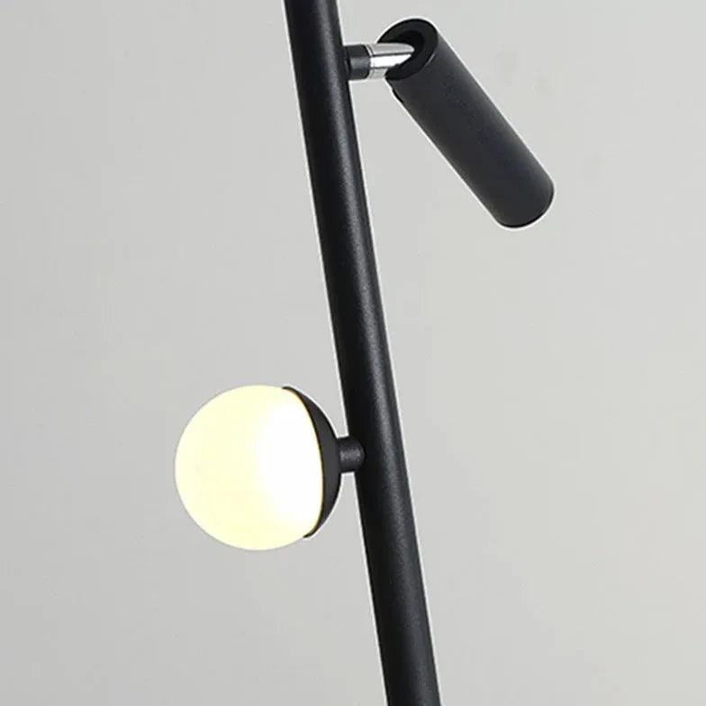 Multi-Head Black Slim Floor Lamp - Clowas