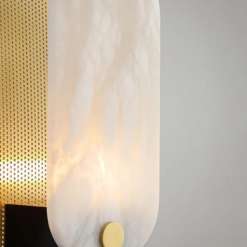 Rectangular Rounded Corner Marble Floor Lamp - Clowas