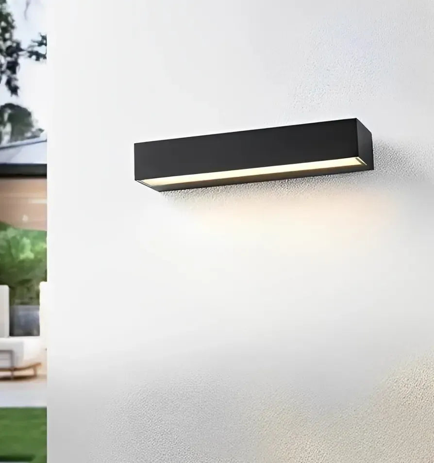 Rectangular Outdoor Wall Light LED Waterproof Modern Metal for Porch