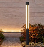 Garden Post Light LED Waterproof Modern Black Metal