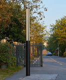 Garden Post Light LED Waterproof Modern Black Metal