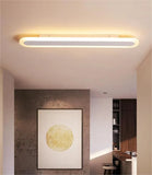 Modern Ultra-Slim Eye-Friendly Oval Ceiling Light for Hallway