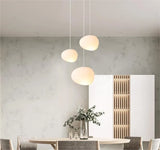Opal Glass Pendant Light Dimmable Nordic Style for Dining Room