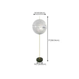 White Globe Art Floor Lamp for Living Room