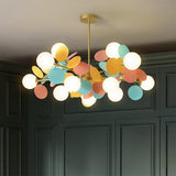 Nordic Branch Glass Colourful Bubble Ceiling Light