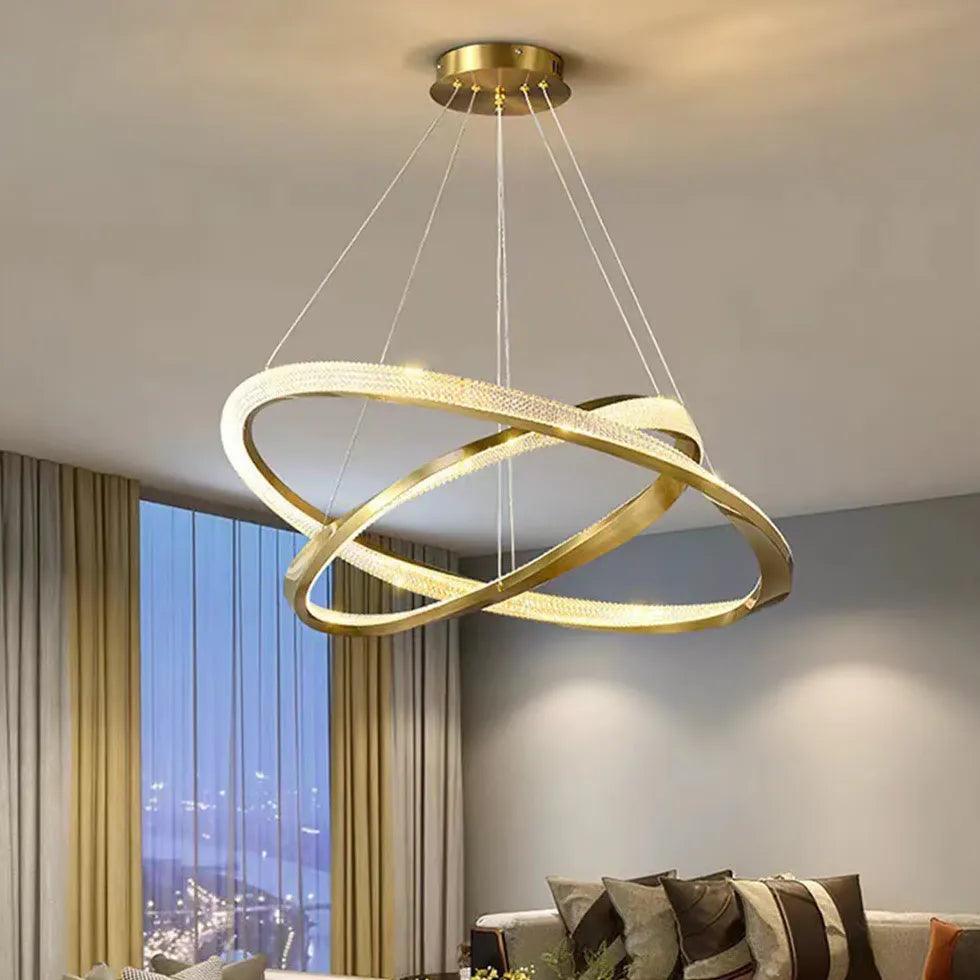 Crossed Ring Minimalist Modern Pendant Light - Clowas