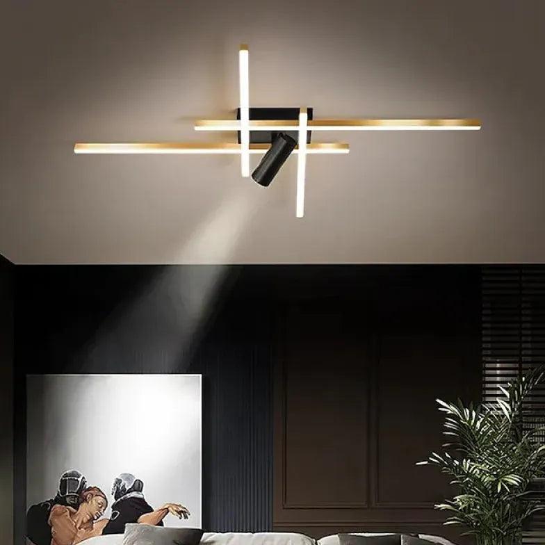 Crossing Lines LED Modern Flush Ceiling Lights - Clowas