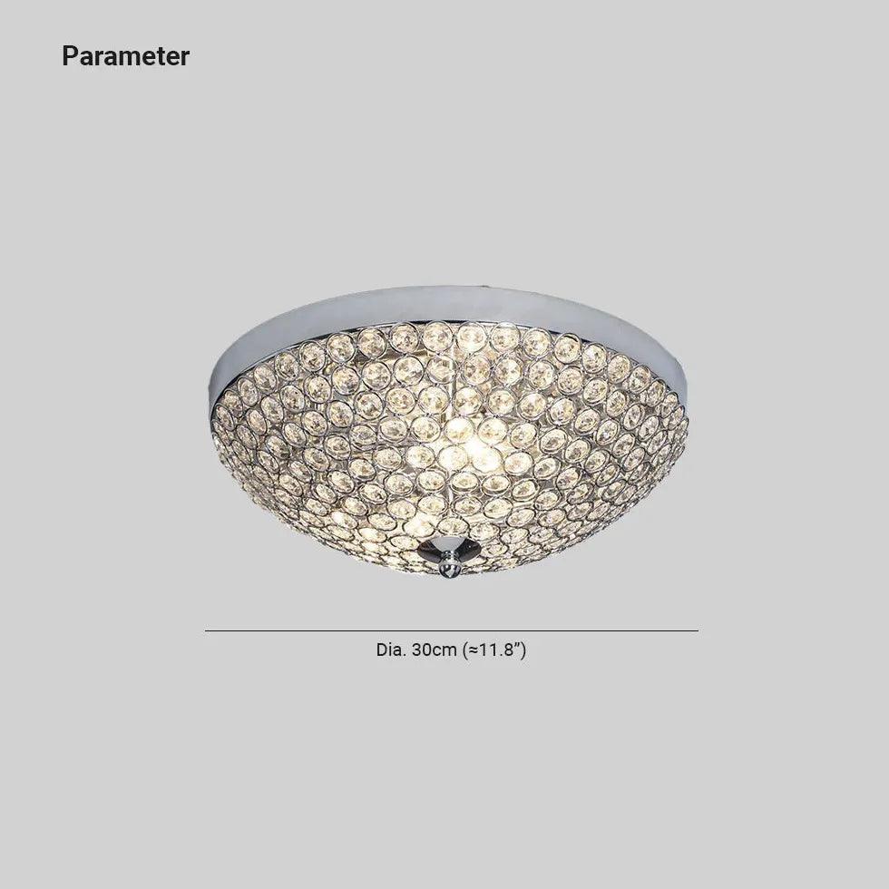 Crystal Beads LED Modern Flush Ceiling Lights - Clowas