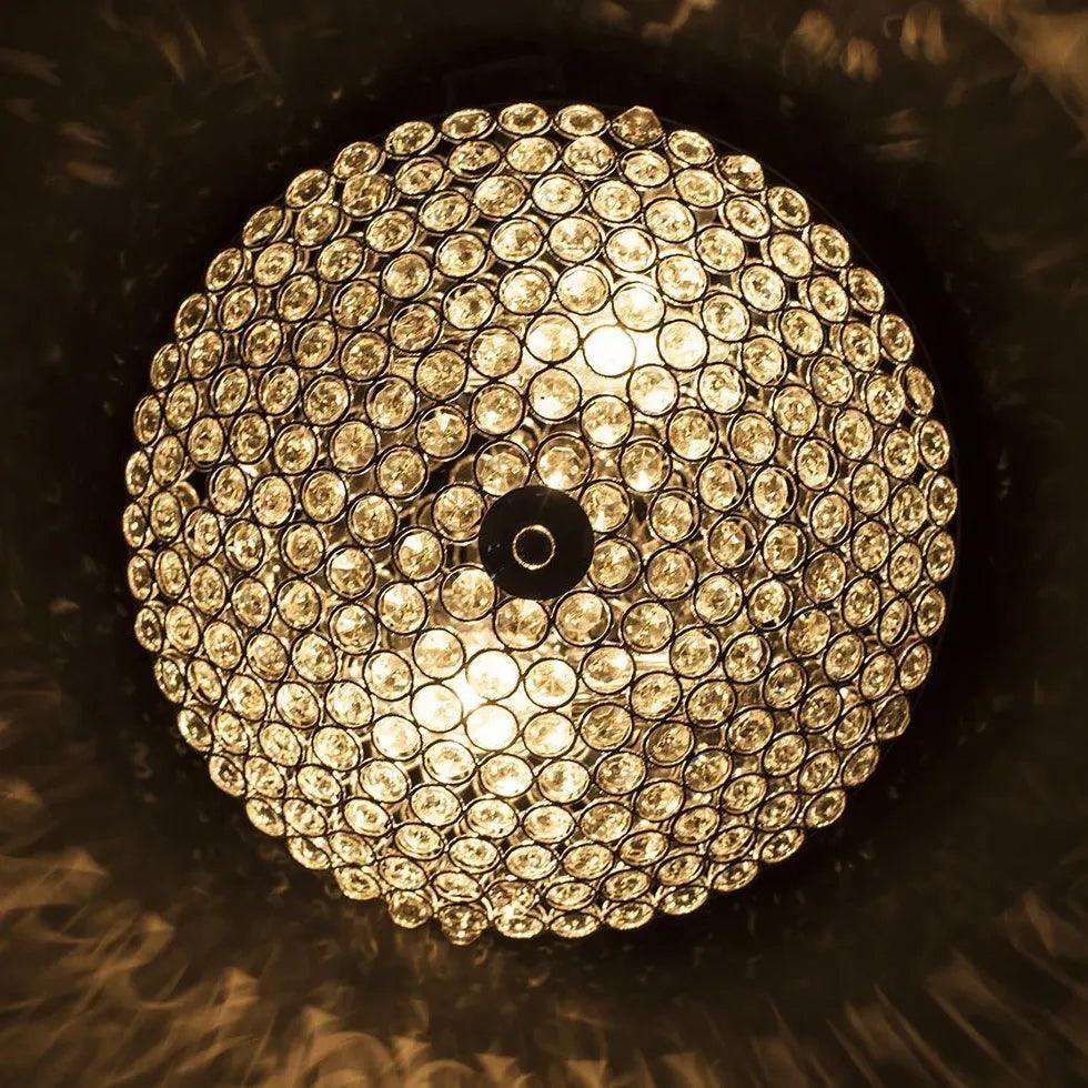 Crystal Beads LED Modern Flush Ceiling Lights - Clowas