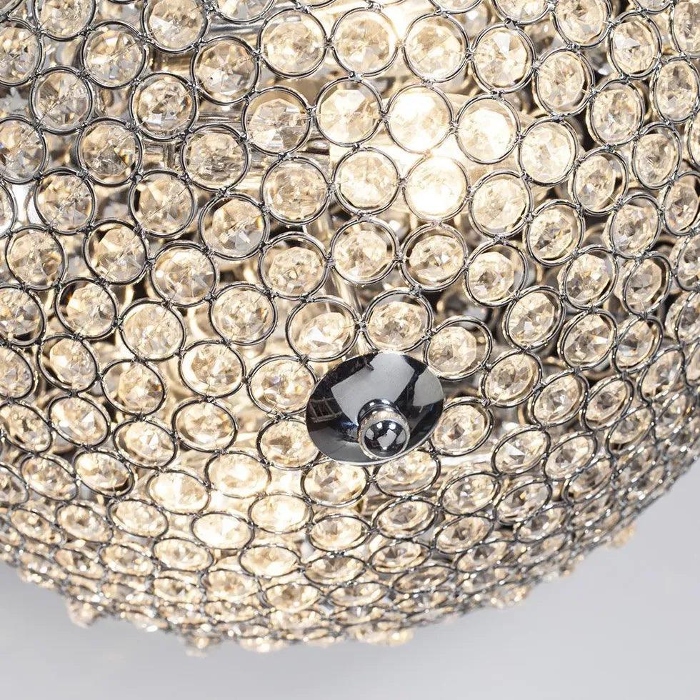 Crystal Beads LED Modern Flush Ceiling Lights - Clowas
