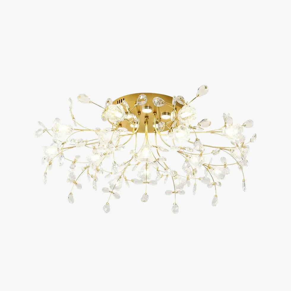Crystal Flower Modern Luxurious Ceiling Light - Clowas