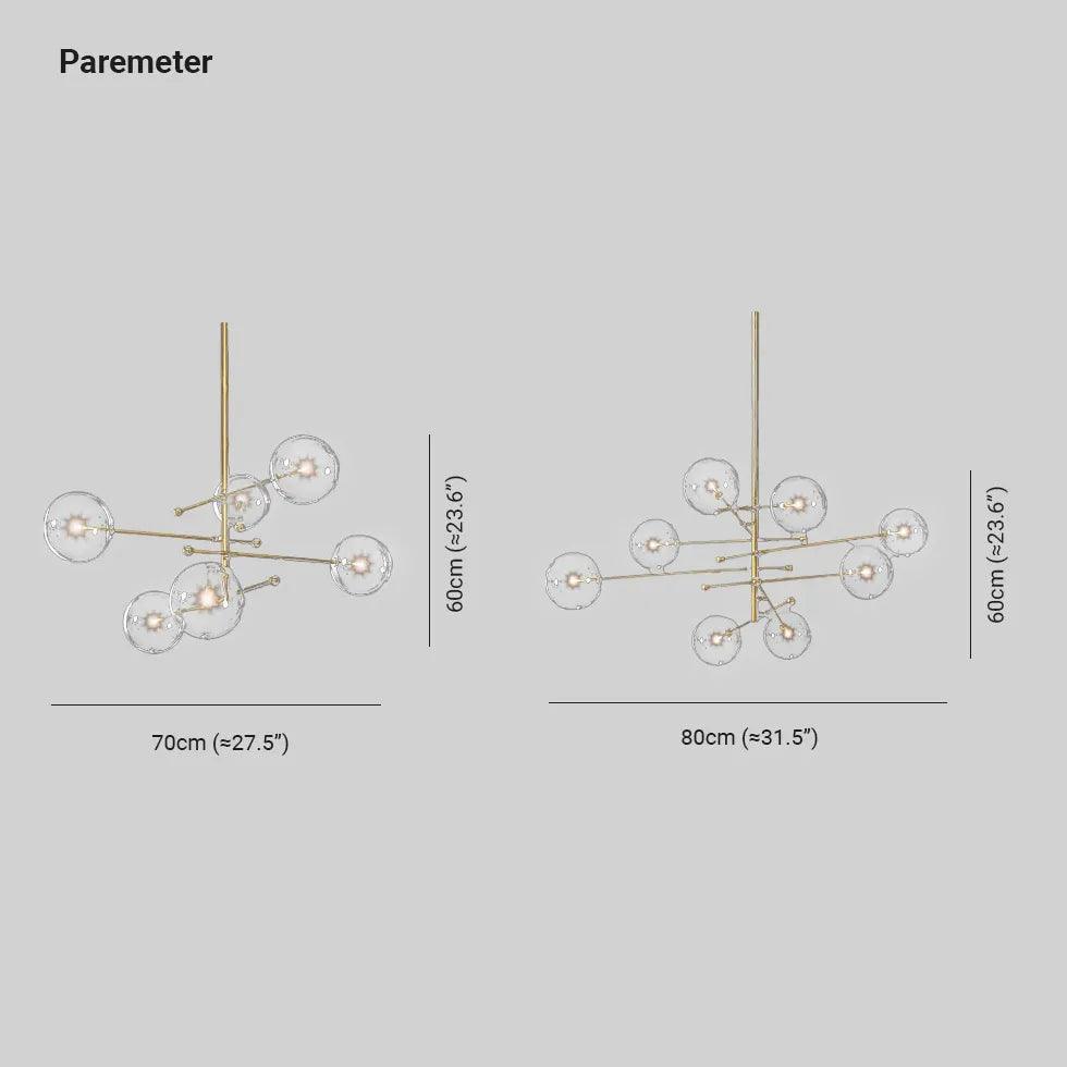 Crystal Grape Skewers Modern LED Pendant Light - Clowas