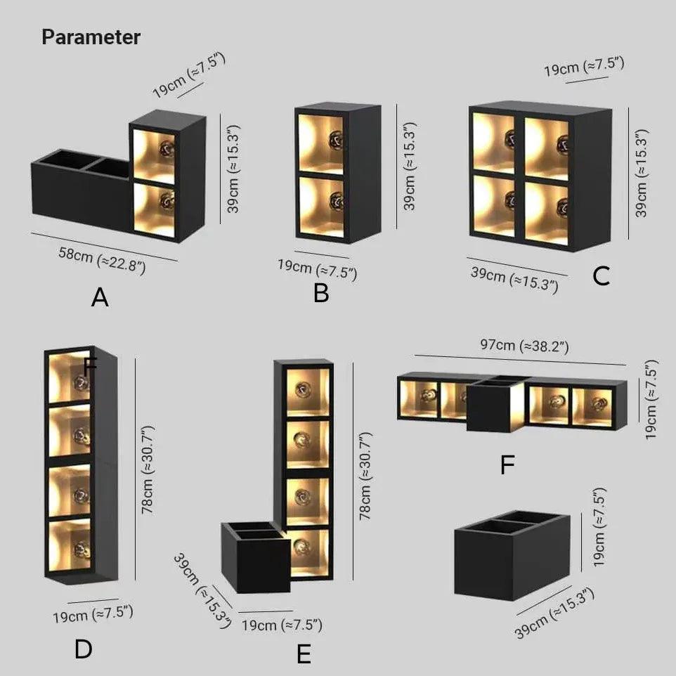 Cube Design decorative Outdoor Wall Lights - Clowas