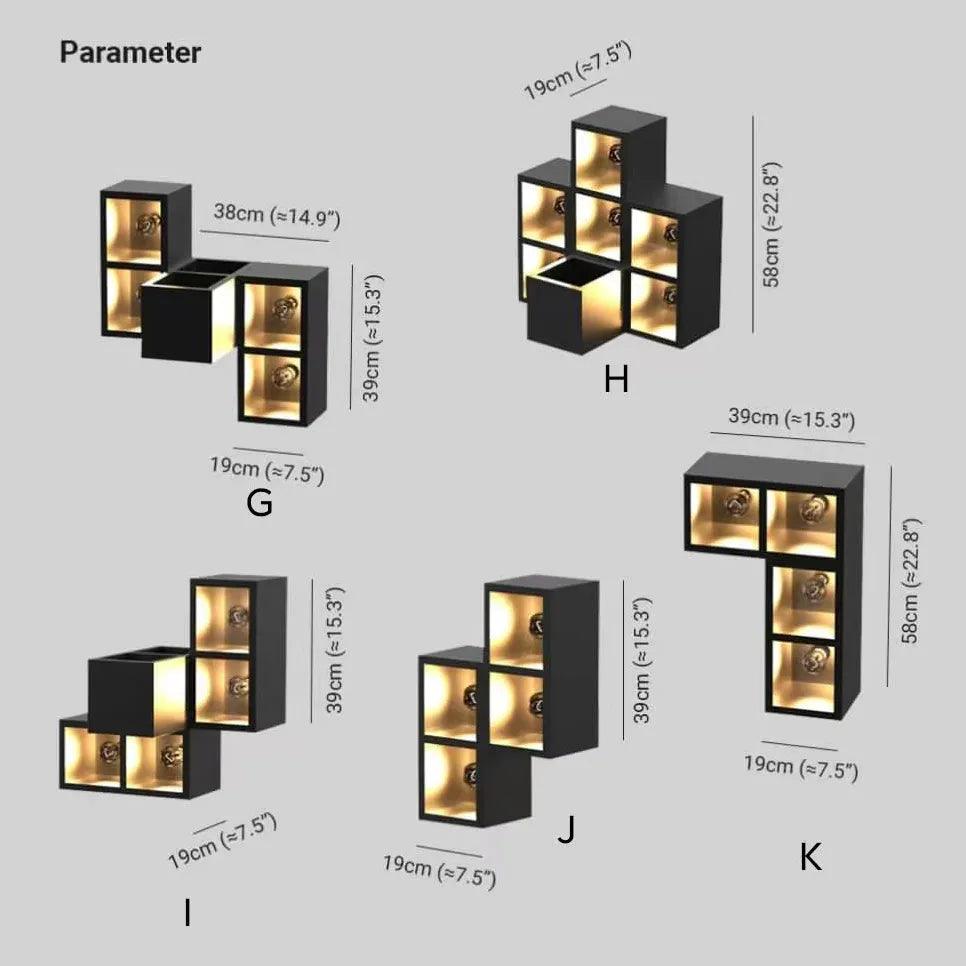 Cube Design decorative Outdoor Wall Lights - Clowas