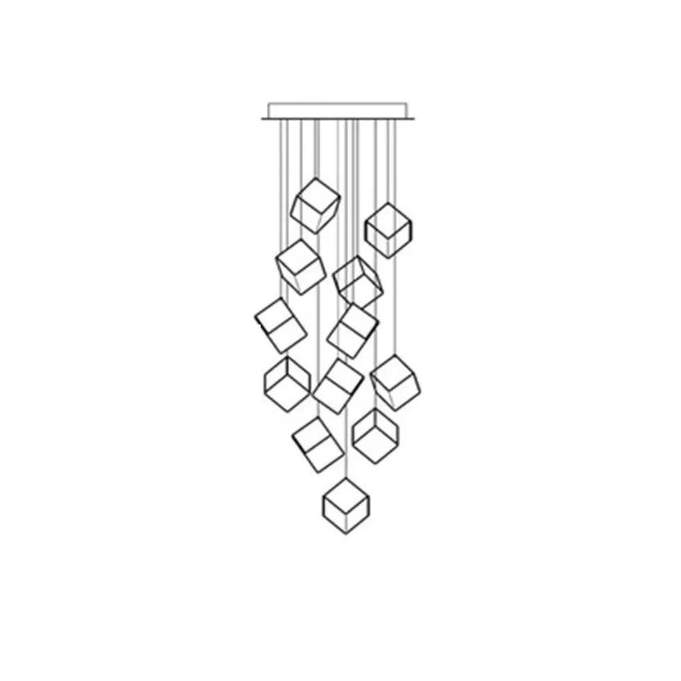 Cube Multi-Light Living Room Pendant Light - Clowas