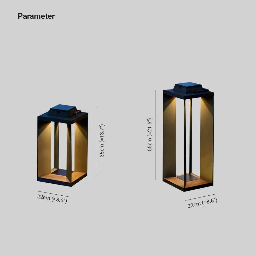 Cuboid Lanterns Led Outdoor Floor lamps - Clowas