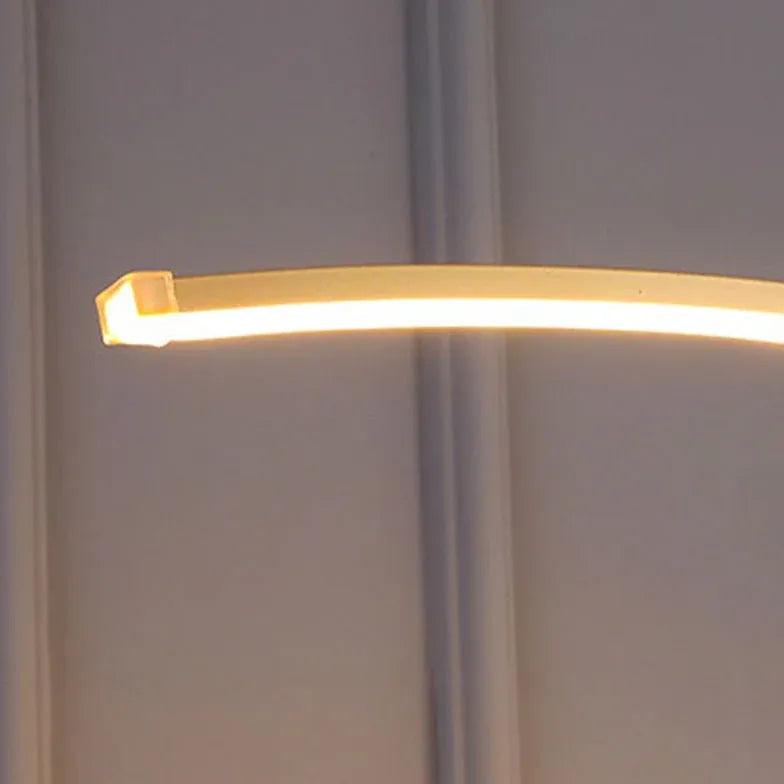 Curved Linear Lamp with Table Floor Lamp - Clowas
