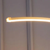 Curved Linear Lamp with Table Floor Lamp - Clowas