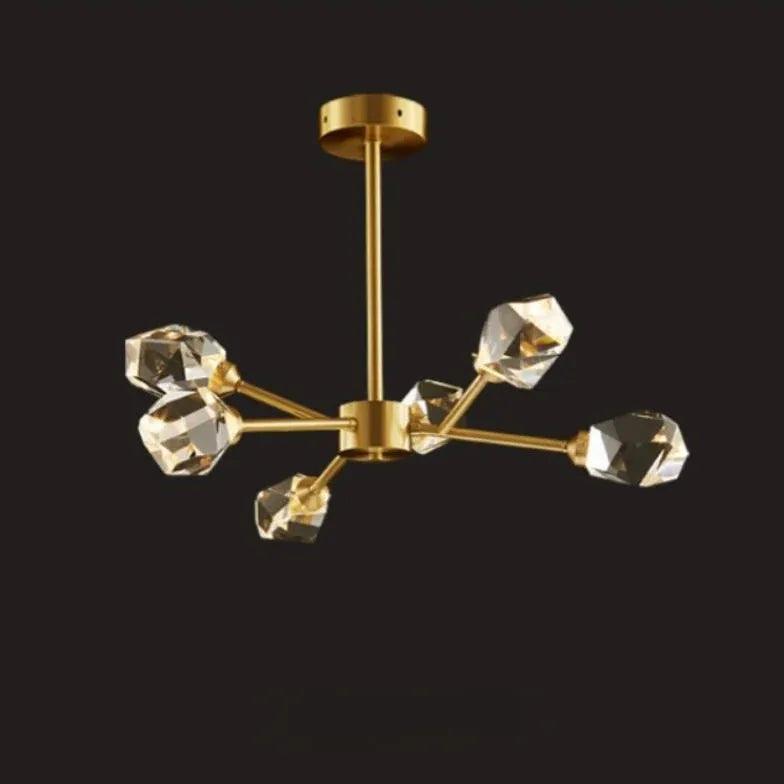 Cut Crystal Gold Modern Chandelier - Clowas