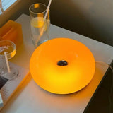 Orange Touch Dimmer Doughnut Glass Table Lamp