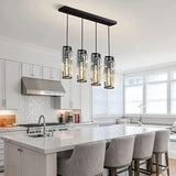 Cylinder Gold Crystal Modern Pendant Light - Clowas