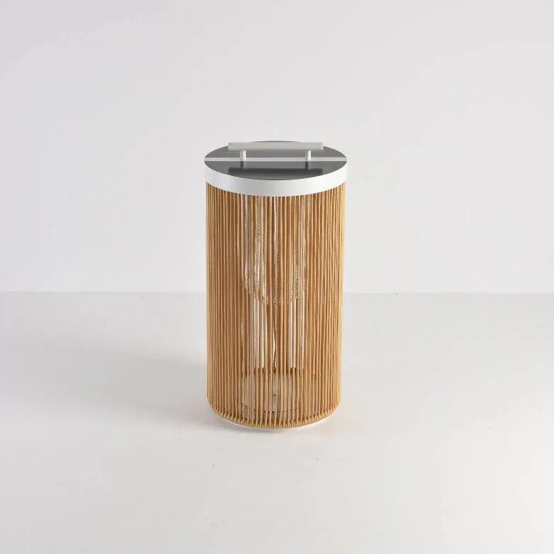 Cylindrical Rattan Luggage Outdoor Floor Lamps - Clowas