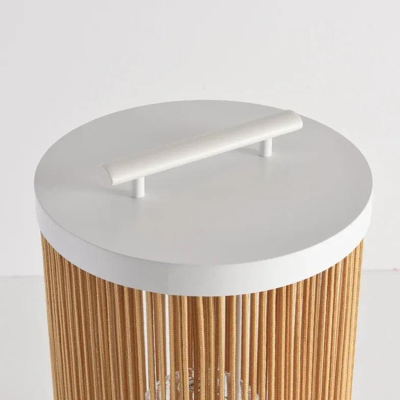 Cylindrical Rattan Luggage Outdoor Floor Lamps - Clowas