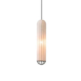 Modern White Fabric Lantern Light Pendant