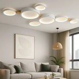 Nordic Multi-Ring Eye-care Ceiling Light Fixture for Living Room